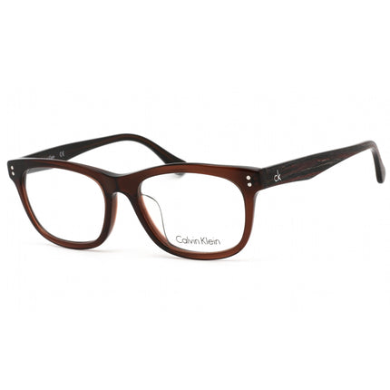 Calvin Klein Unisex Eyeglasses - Brown Plastic Full Rim Frame Clear Lens | CK5903A 201 ,