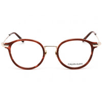 Calvin Klein Unisex Eyeglasses - Burgundy Havana Round Plastic Frame | CK19708A 609 ,