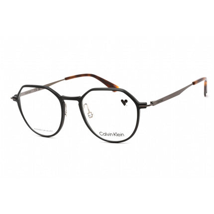 Calvin Klein Unisex Eyeglasses - Clear Demo Lens Black Metal Round Frame | CK22100 001 ,