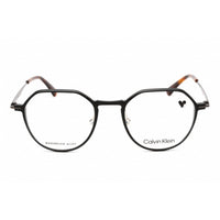 Calvin Klein Unisex Eyeglasses - Clear Demo Lens Black Metal Round Frame | CK22100 001 ,