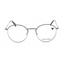 Calvin Klein Unisex Eyeglasses - Clear Lens Blue Metal Round Shape Frame | CK21123 438 ,