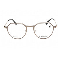 Calvin Klein Unisex Eyeglasses - Clear Lens Grey Metal Round Shape Frame | CK22100 020 ,