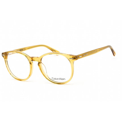 Calvin Klein Unisex Eyeglasses - Clear Lens Honey Plastic Round Frame | CK22504 260 ,