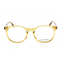 Calvin Klein Unisex Eyeglasses - Clear Lens Honey Plastic Round Frame | CK22504 260 ,