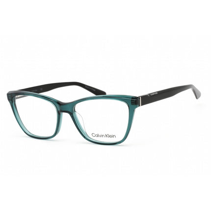 Calvin Klein Unisex Eyeglasses - Crystal Bistro Green Plastic Cat Eye | CK20532 300 ,