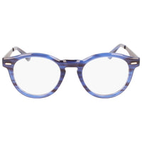 Calvin Klein Unisex Eyeglasses - Full Rim Blue/Black Round Shape Frame | CK21518 438 ,