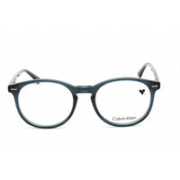 Calvin Klein Unisex Eyeglasses - Full Rim Petrol Plastic Round Frame | CK22504 431 ,