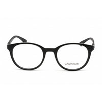 Calvin Klein Unisex Eyeglasses - Full Rim Round Black Plastic Frame | CK19570 001 ,