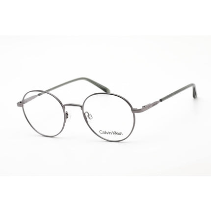Calvin Klein Unisex Eyeglasses - Full Rim Shiny Gunmetal Metal Frame | CK20315 009 ,