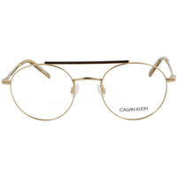 Calvin Klein Unisex Eyeglasses - Gold Metal Pilot Frame | CALVIN KLEIN CK20126 717 ,