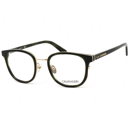 Calvin Klein Unisex Eyeglasses - Green Havana Plastic Frame Clear Lens | CK18525A 340 ,
