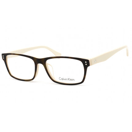 Calvin Klein Unisex Eyeglasses - Havana Beige Plastic Frame Clear Lens | CK5904A 206 ,