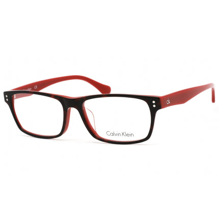 Calvin Klein Unisex Eyeglasses - Havana Red Plastic Frame Clear Lens | CK5904A 505 ,