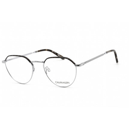 Calvin Klein Unisex Eyeglasses - Light Gunmetal Metal Round Shape Frame | CK20127 014 ,
