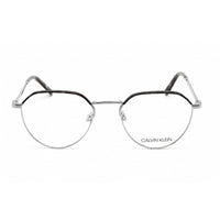 Calvin Klein Unisex Eyeglasses - Light Gunmetal Metal Round Shape Frame | CK20127 014 ,