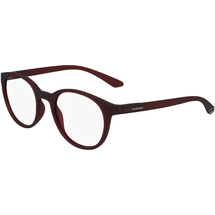 Calvin Klein Unisex Eyeglasses - Matt Crystal Deep Red | CALVIN KLEIN CK19570 601 ,
