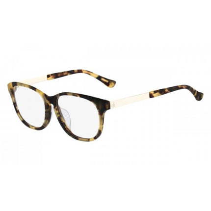 Calvin Klein Unisex Eyeglasses - Matt Tortoise Square Frame | CALVIN KLEIN CK5854A 215 ,
