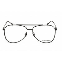 Calvin Klein Unisex Eyeglasses - Matte Black Metal Aviator Shape Frame | CK21100 001 ,