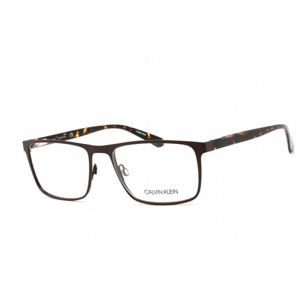 Calvin Klein Unisex Eyeglasses - Rectangular Matte Dark Brown Frame | CK20316 201 ,