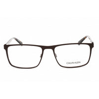 Calvin Klein Unisex Eyeglasses - Rectangular Matte Dark Brown Frame | CK20316 201 ,
