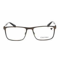 Calvin Klein Unisex Eyeglasses - Rectangular Matte Gunmetal Metal Frame | CK20316 008 ,