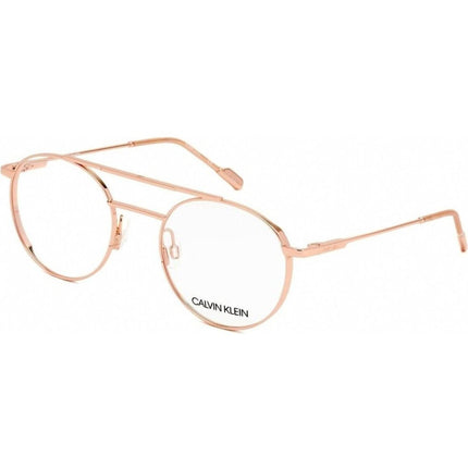Calvin Klein Unisex Eyeglasses - Rose Gold Round Frame | CALVIN KLEIN CK21101 780 ,