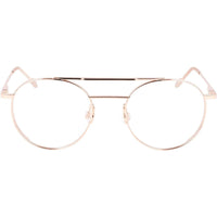 Calvin Klein Unisex Eyeglasses - Rose Gold Round Frame | CALVIN KLEIN CK21101 780 ,
