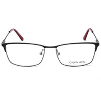 Calvin Klein Unisex Eyeglasses - Satin Black Rectangular Metal Frame | CK18122 001 ,