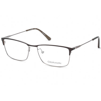 Calvin Klein Unisex Eyeglasses - Satin Brown Metal Frame Clear Lens | CK18122 200 ,