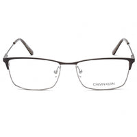 Calvin Klein Unisex Eyeglasses - Satin Brown Metal Frame Clear Lens | CK18122 200 ,