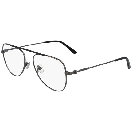 Calvin Klein Unisex Eyeglasses - Satin Gunmetal Pilot Frame | CALVIN KLEIN CK19152 008 ,