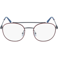 Calvin Klein Unisex Eyeglasses - Satin Oxblood Round Frame | CALVIN KLEIN CK18123 601 ,