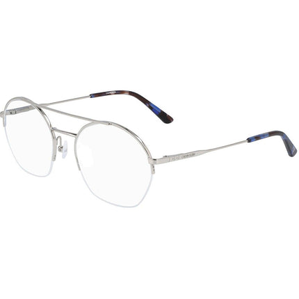 Calvin Klein Unisex Eyeglasses - Silver Metal Round Frame | CALVIN KLEIN CK20110 045 ,