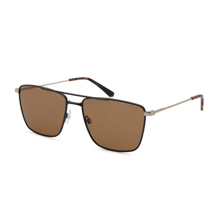 Calvin Klein Unisex Sunglasses - Black Metal Aviator Frame Brown Lens | CK21116S 001 ,