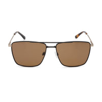 Calvin Klein Unisex Sunglasses - Black Metal Aviator Frame Brown Lens | CK21116S 001 ,