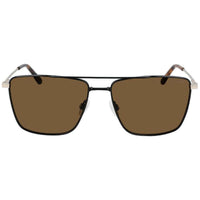 Calvin Klein Unisex Sunglasses - Brown Lens Black Metal Full Rim Frame | CK21116S 001 ,
