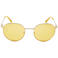 Calvin Klein Unisex Sunglasses - Gold Maize Metal Frame | CALVIN KLEIN CK18104S 717 ,