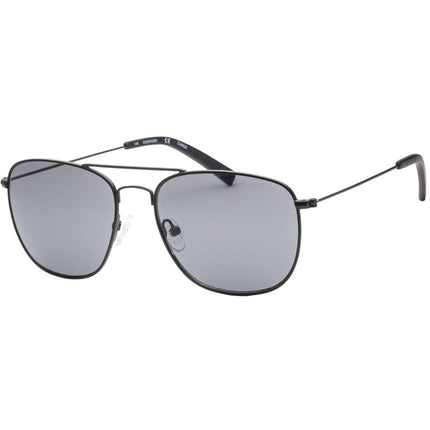 Calvin Klein Unisex Sunglasses - Matte Black Metal Navigator Frame | CK19132S 001 ,