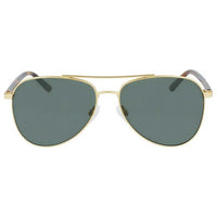 Calvin Klein Unisex Sunglasses - Satin Gold Metal Full Rim Pilot Frame | CK21306S 718 ,