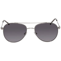 Calvin Klein Unisex Sunglasses - Silver and Grey Pilot Metal Frame | CK20120S 045 ,