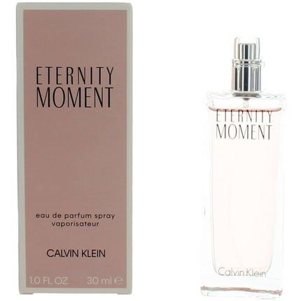Calvin Klein Women's Eau De Parfum Spray - Eternity Moment Fruity-Floral, 1 oz ,