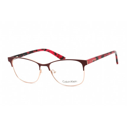 Calvin Klein Women's Eyeglasses - Berry Metal Rectangular Shape Frame | CK19305 654 ,