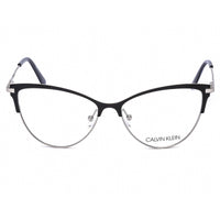 Calvin Klein Women's Eyeglasses - Black Cat Eye Metal Frame Clear Lens | CK19111 001 ,