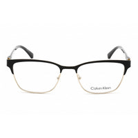 Calvin Klein Women's Eyeglasses - Black/Gold Rectangular Metal Frame | CK21125 001 ,