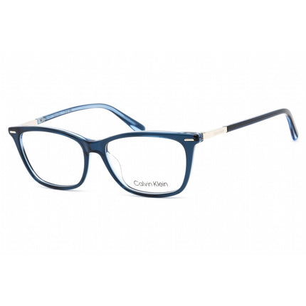 Calvin Klein Women's Eyeglasses - Blue Plastic Rectangular Shape Frame | CK22506 438 ,