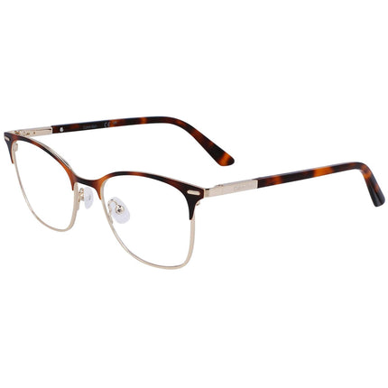 Calvin Klein Women's Eyeglasses - Brown Havana and Gold Metal Frame | CK21124 220 ,