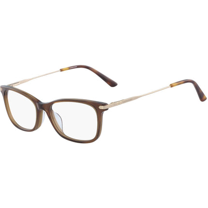 Calvin Klein Women's Eyeglasses - Brown Rectangular Full Rim Frame | CK18722G 210 ,