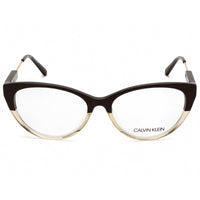 Calvin Klein Women's Eyeglasses - Brown/Crystal Beige Gradient Cat Eye | CK19706 273 ,
