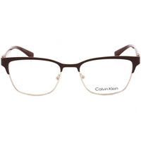 Calvin Klein Women's Eyeglasses - Burgundy and Gold Square Shape Frame | CK21125 605 ,