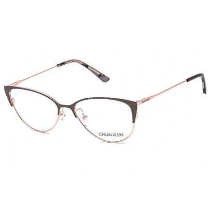 Calvin Klein Women's Eyeglasses - Cat Eye Full Rim Metal Clear Lens | CK18120 201 ,